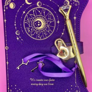 Manifestatie Journal Met Pen En Slot (Paars)